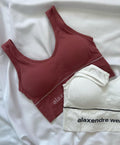 Alexender Weng WIDE STRAP SPORTS BRA Free Size For (28-34) (310)*