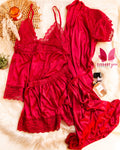 3 Piece Gorgeous Silk Nighty JE323(C14-R2)