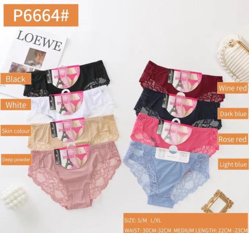 Seamless Ice Silk Lace Underwears K8011 (101)