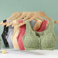 (34-46)Anti Rash Seamless Stuff Front Button Bra (091)*