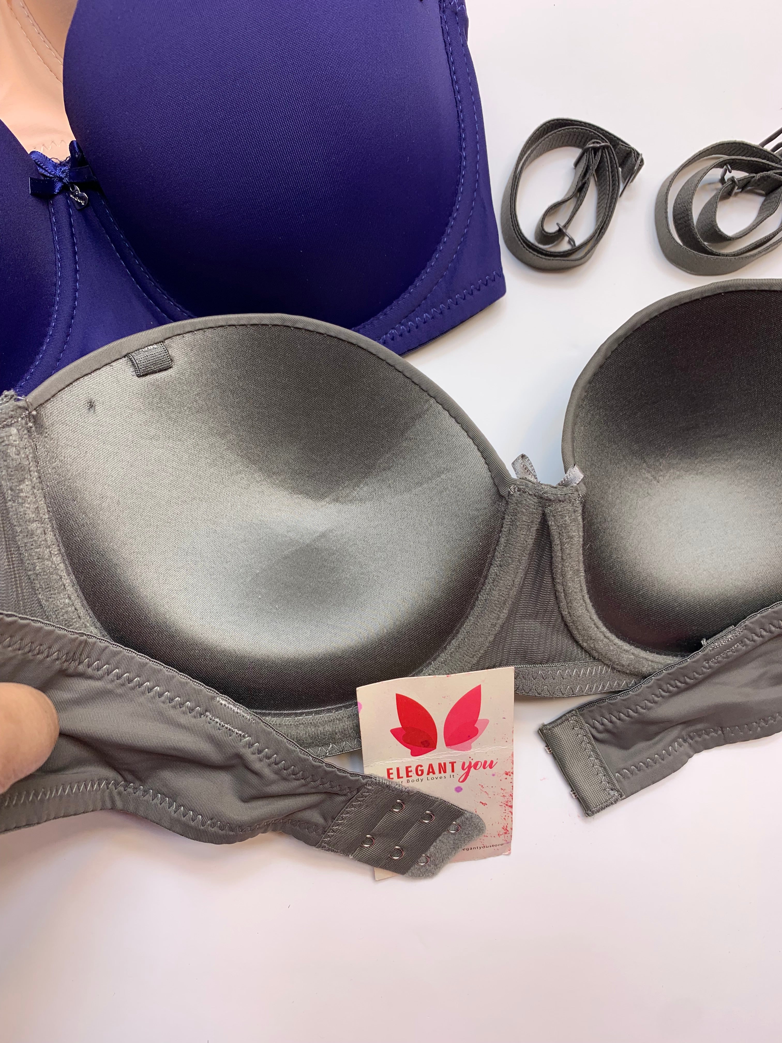 (36-42)C  Plain Half Cup C Cupsize Padded Bra 815(132)*