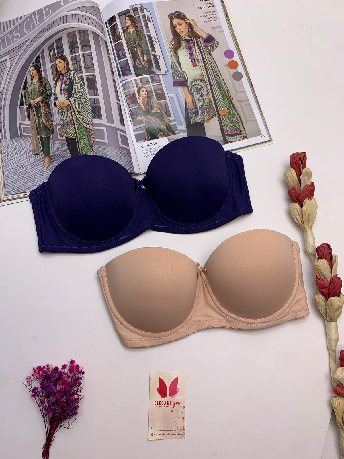 (36-42)C  Plain Half Cup C Cupsize Padded Bra 815(132)*