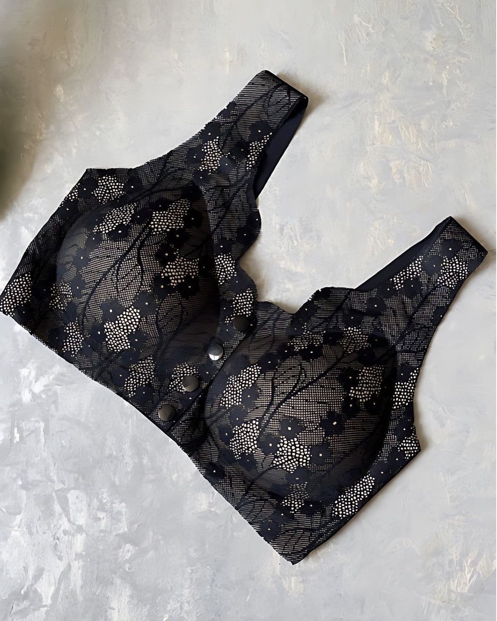 (34-46)Anti Rash Seamless Stuff Front Button Bra (091)*