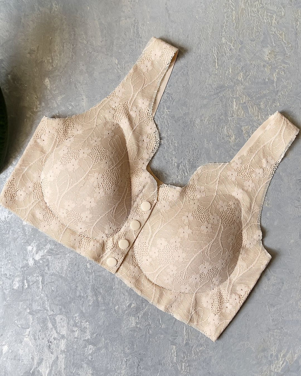(34-46)Anti Rash Seamless Stuff Front Button Bra (091)*
