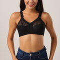 (32-44)Black colour (B,C,D,DD) Cupsize Doreen World Famous Non Padded Non Wire Bra