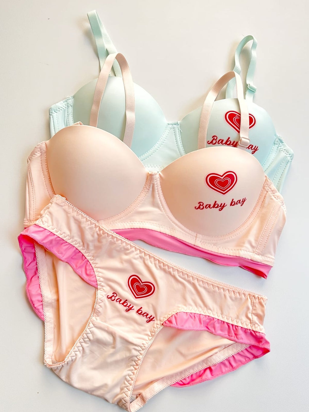 3 Pieces Baby Bra Set | Soft & Comfortable Innerwear Set