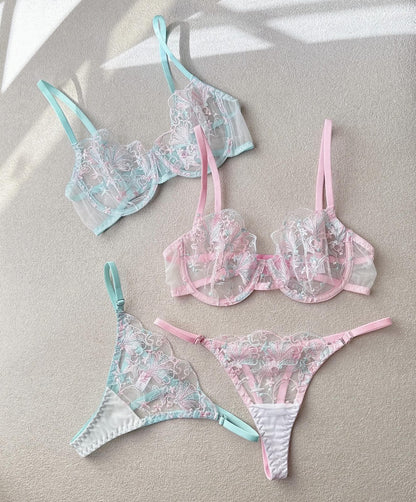 Premium Floral Embroidered Bra & Panty Set
