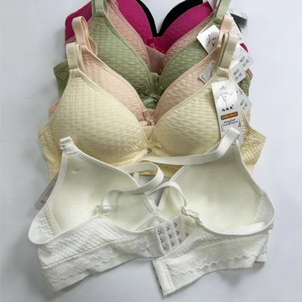 (30-36)b Soft Padding T Shirt lace Bra(094)^