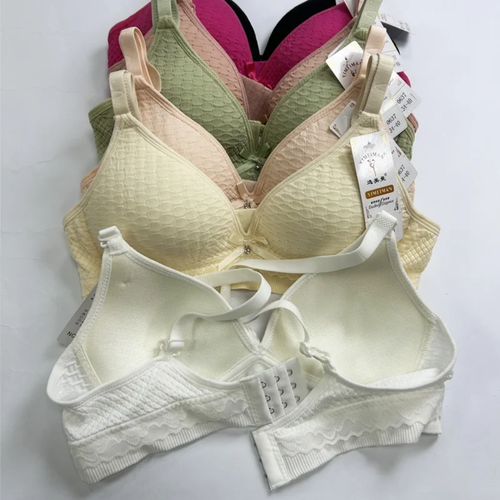 (30-36)b Soft Padding T Shirt lace Bra(094)^