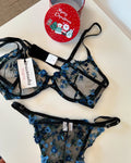 (34-38)B Beautiful Lace Underwire Bra and Panty Set(F-2)