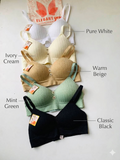 (30-36)b Soft Padding Flower T Shirt Bra^ (055)