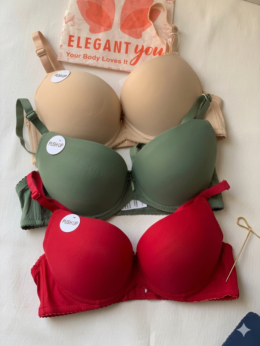 (32-38)b Soft Padded Pushup Underwire Bra 1399(162)^