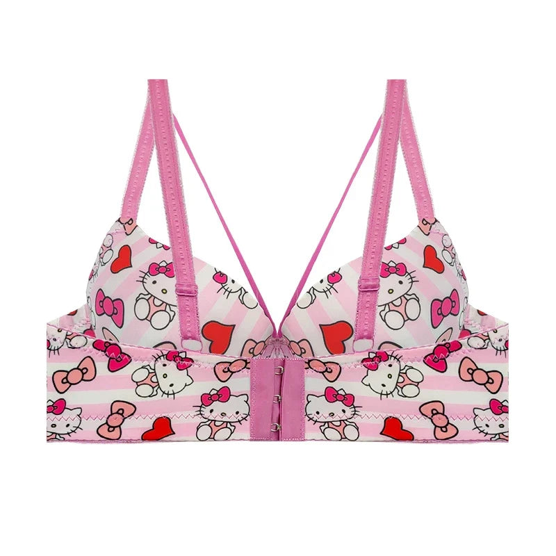 (38-42)b/c  size Hello Kitty Daily-wear Push-up Bra2222B(306)*