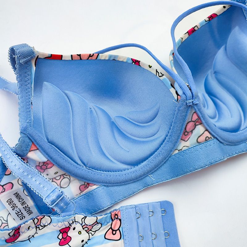 (38-42)b/c  size Hello Kitty Daily-wear Push-up Bra2222B(306)*