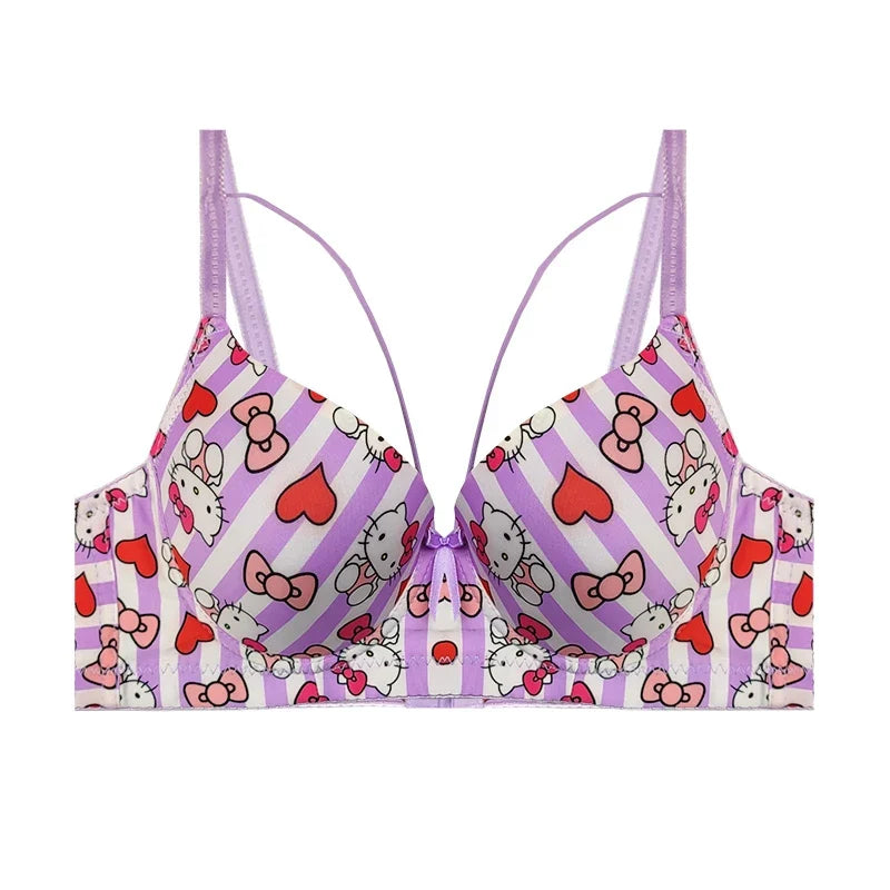(38-42)b/c  size Hello Kitty Daily-wear Push-up Bra2222B(306)*