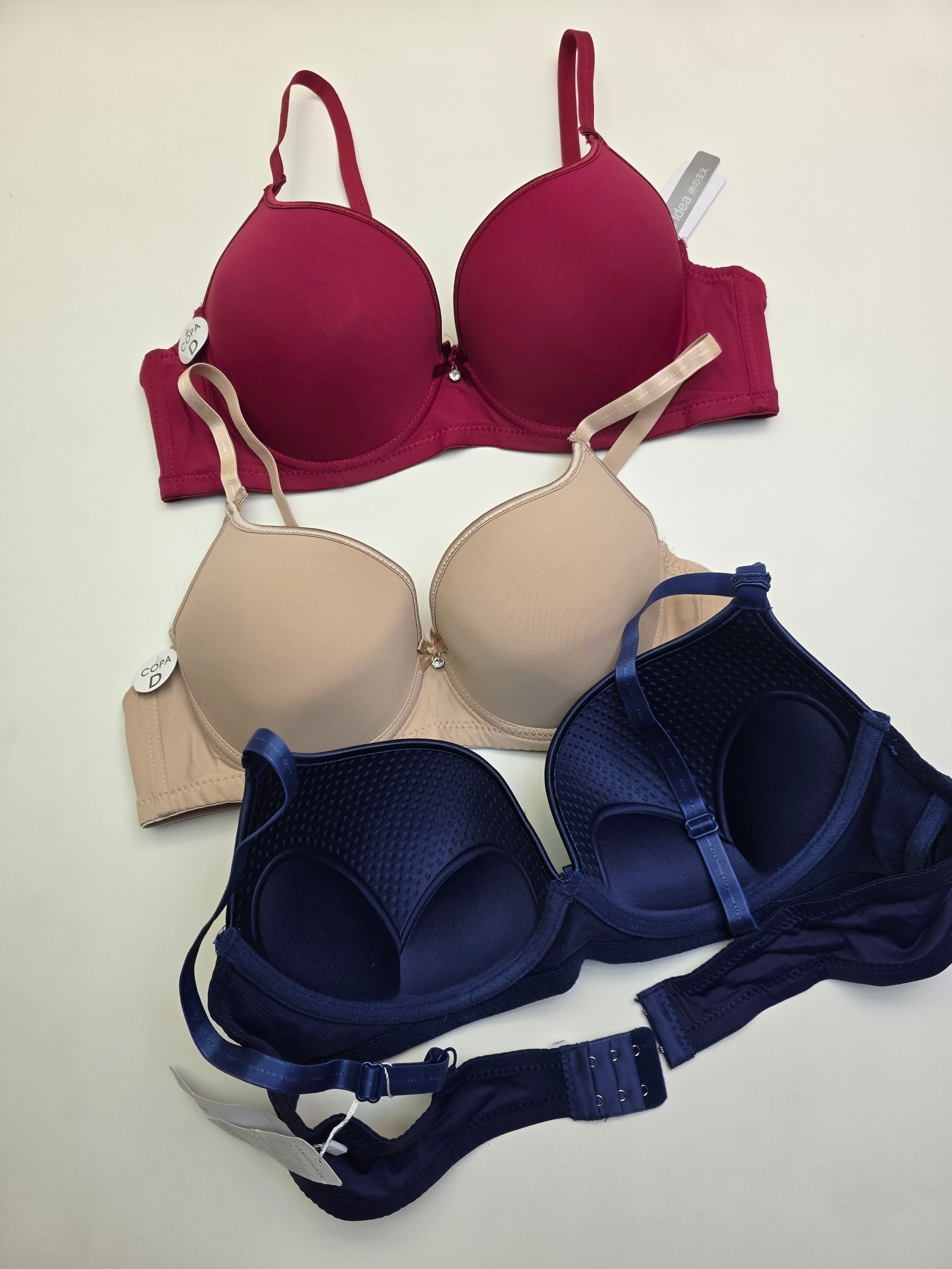 (38-44)D Plus Size Thin Pad Full Coverage Bra 2581(157)*