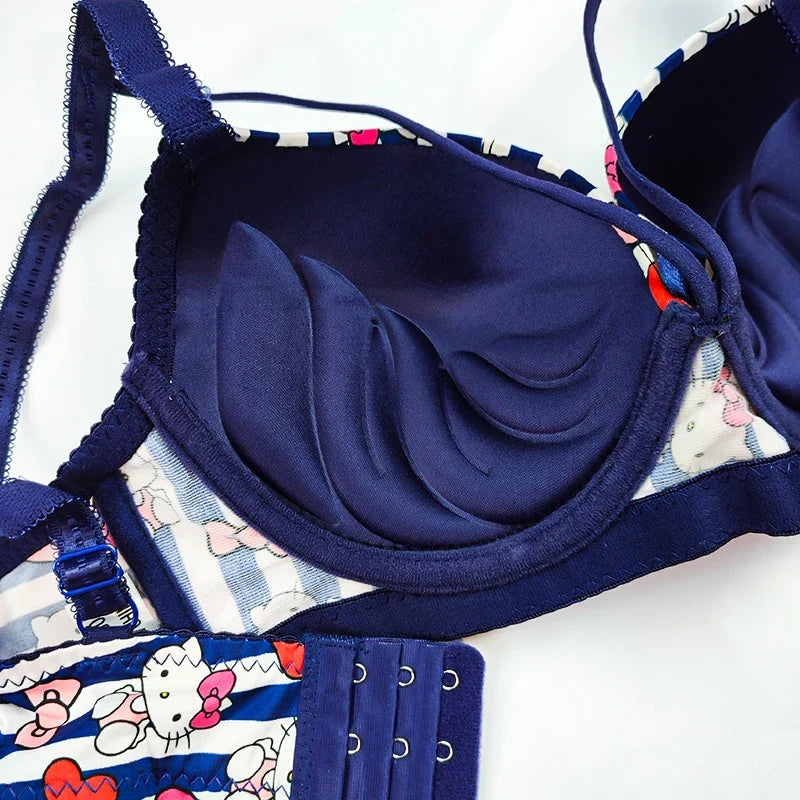 (38-42)b/c  size Hello Kitty Daily-wear Push-up Bra2222B(306)*