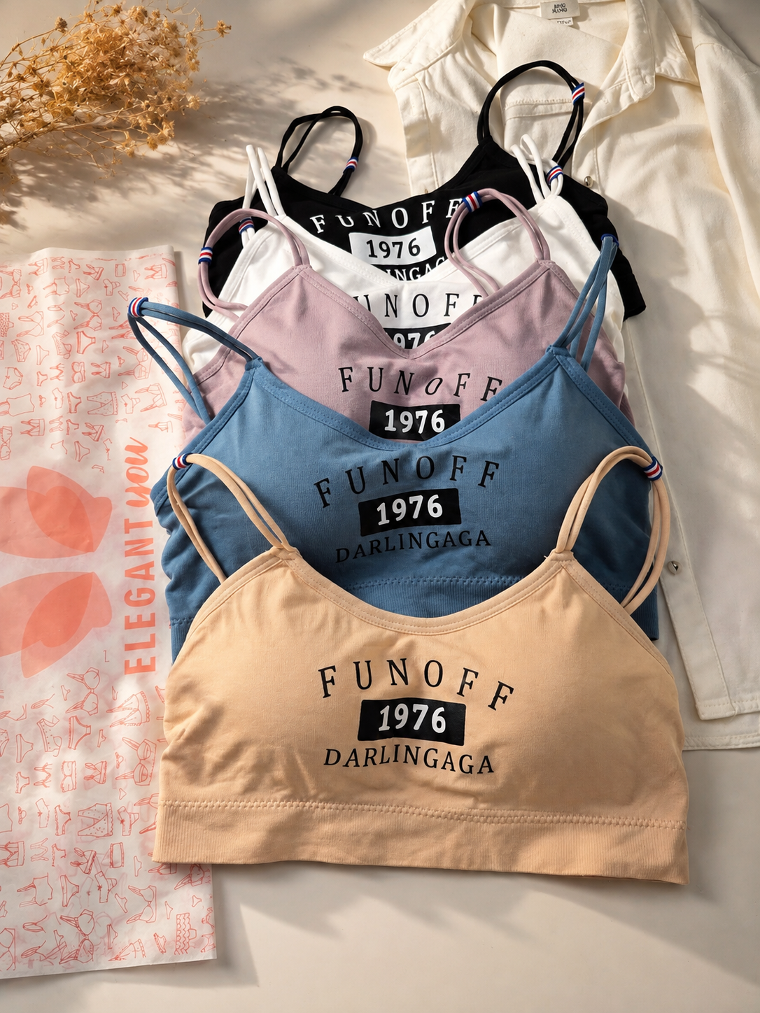 Double Strip Dailywear Sports Bra(024)*