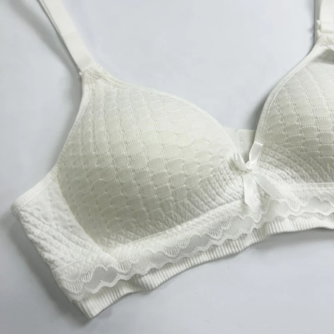 (30-36)b Soft Padding T Shirt lace Bra(094)^