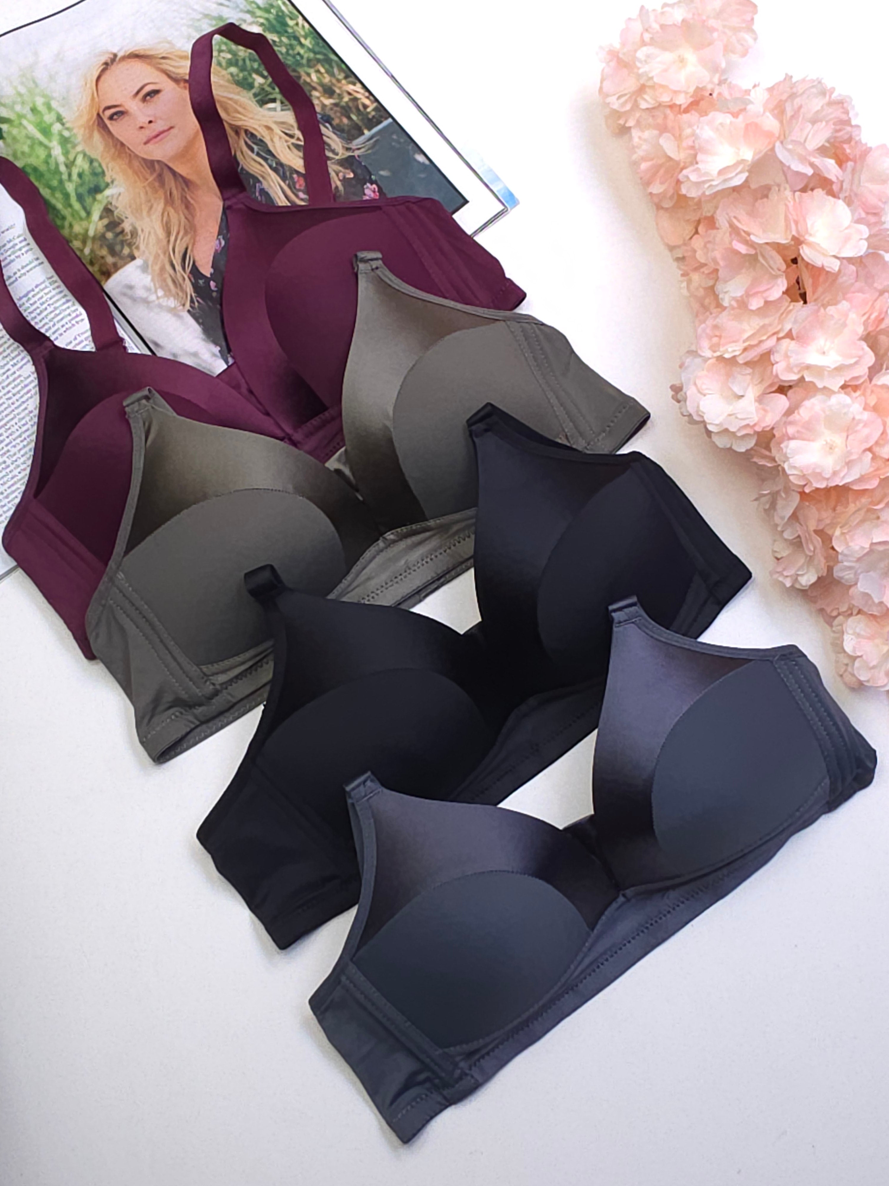 (36-42)b  Thin Padded Non Wired T Shirt Bra 7865(080)*