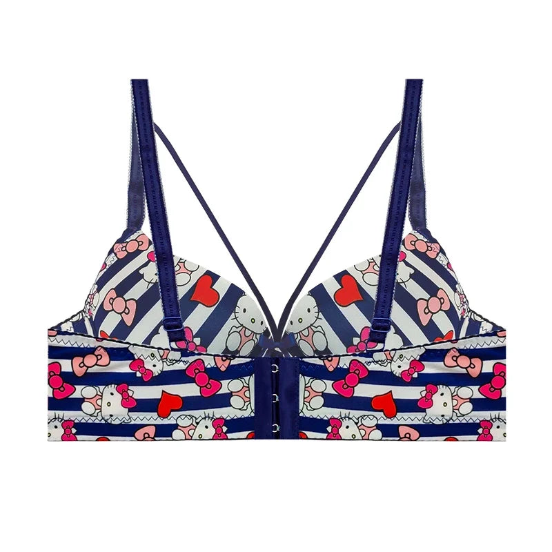 (38-42)b/c  size Hello Kitty Daily-wear Push-up Bra2222B(306)*