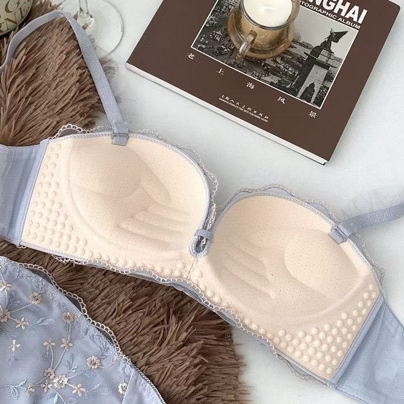 Pinteresty Embroided Bra Panty Set (163)