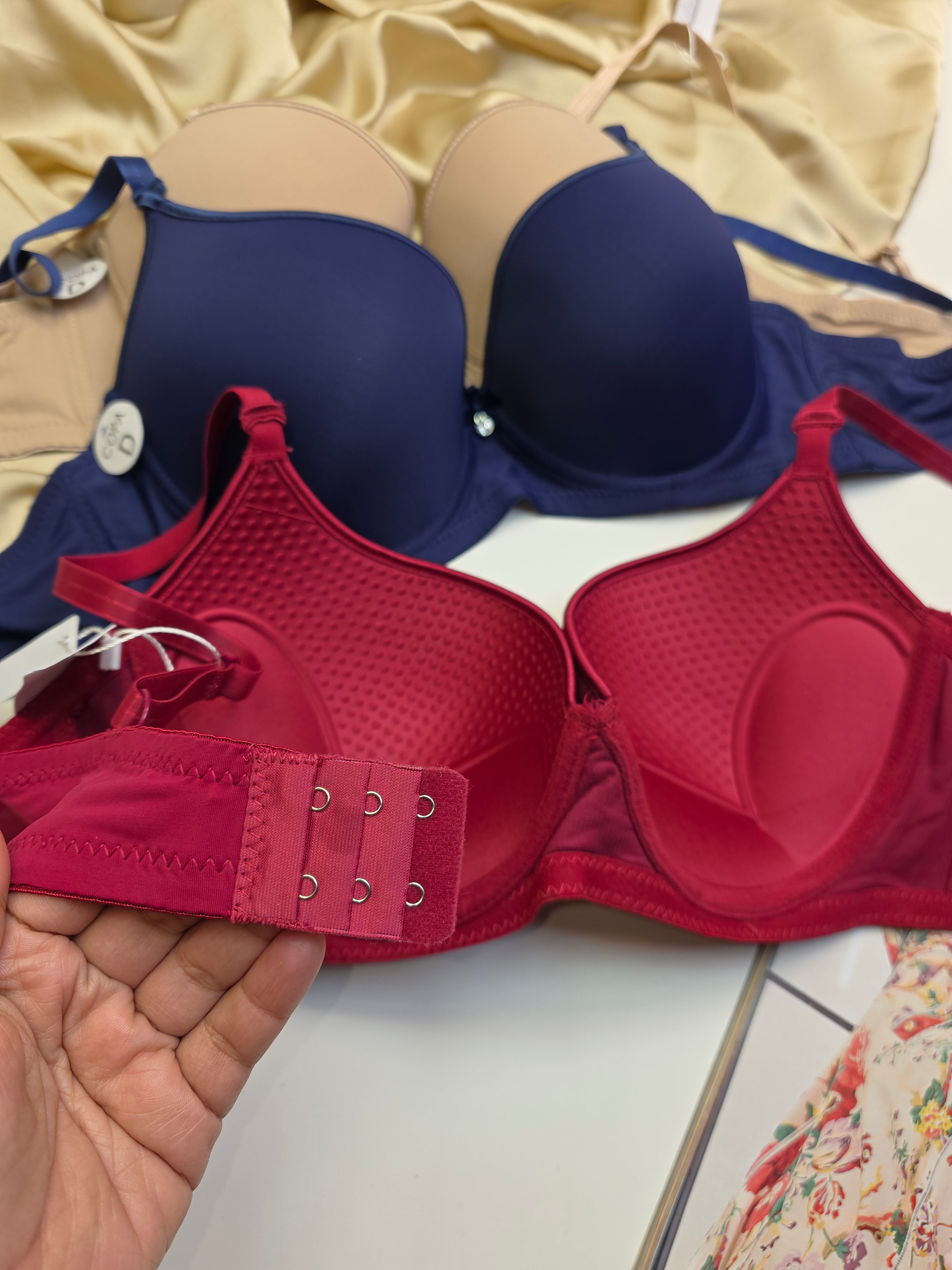 (38-44)D Plus Size Thin Pad Full Coverage Bra 2581(157)*