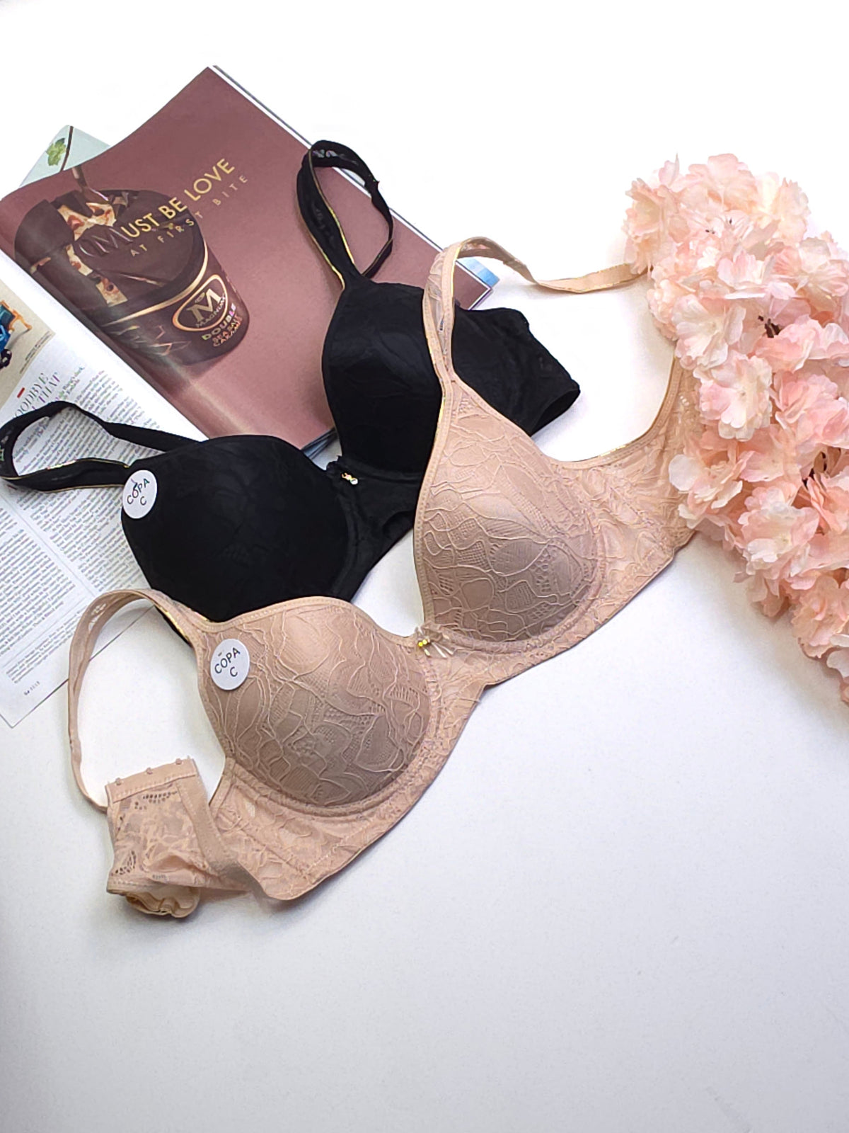 (34-44)C Full Coverage Thin Pad Underwire Bra 030101(129)*
