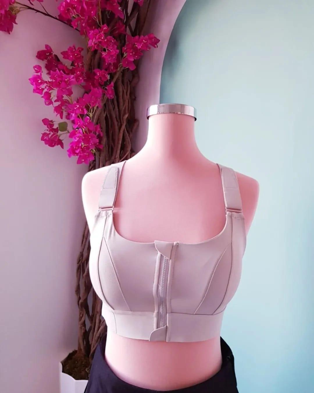 High Impact,A+ Quality, Ultimate Comfort, Sports Bra, Zipper(047)*