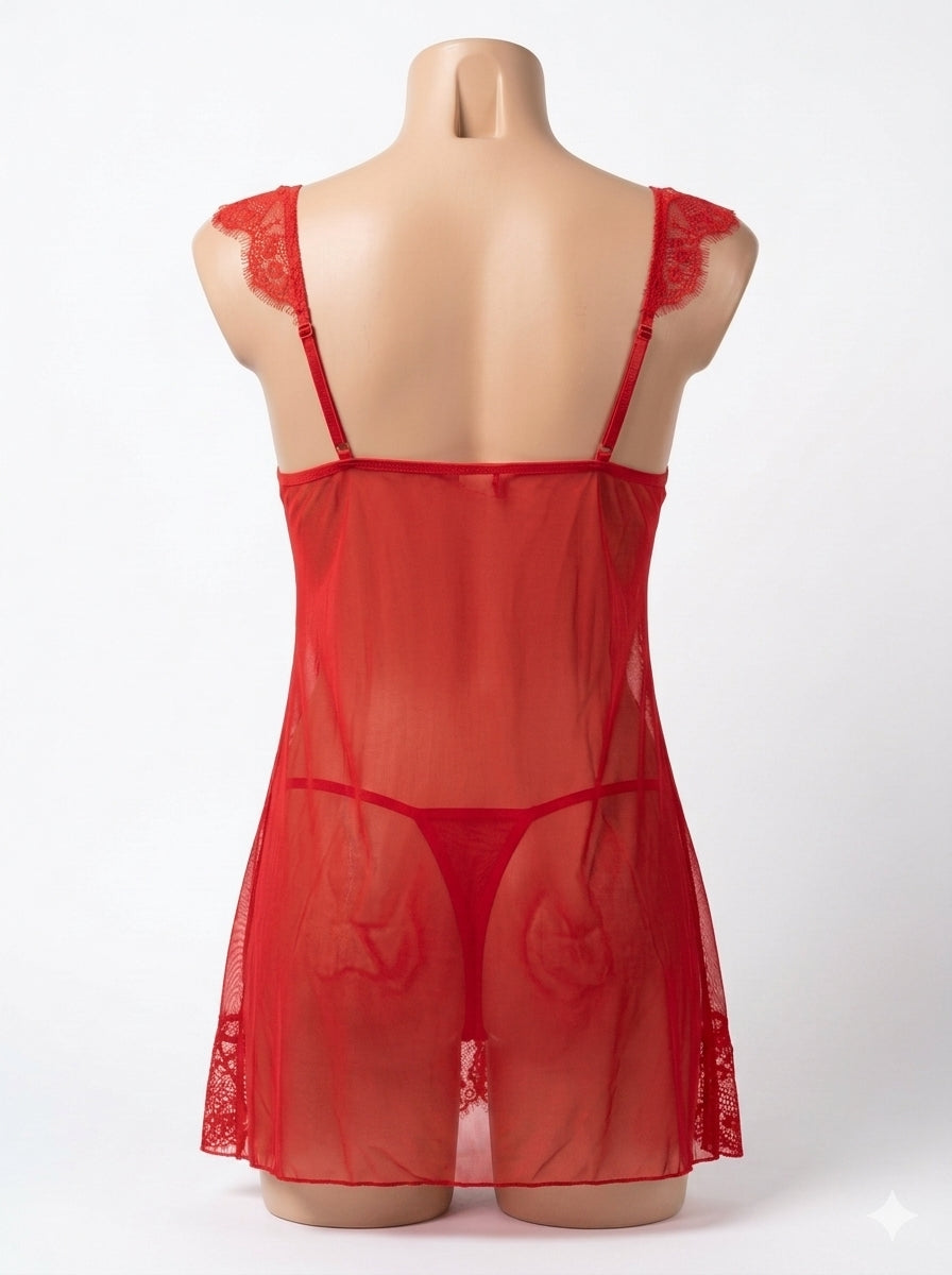 Lace Temptation Babydoll Nighty 8384(C9-R4)