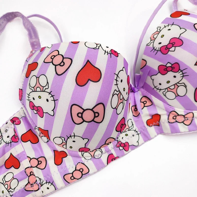 (38-42)b/c  size Hello Kitty Daily-wear Push-up Bra2222B(306)*