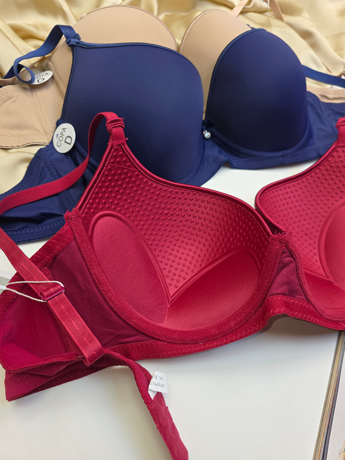 (38-44)D Plus Size Thin Pad Full Coverage Bra 2581(157)*