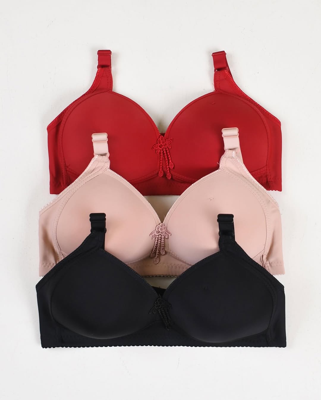 (42-44)b Casual Full Coverage Thin Pad Non Wire Bras (096)*