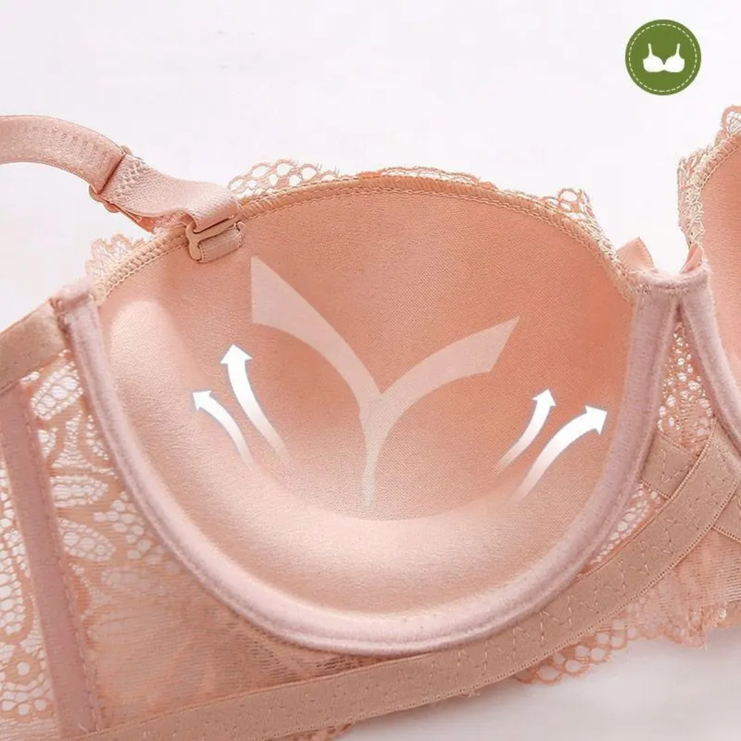 (36-42)B Elegant Padded Push-up Lace Bridal Bra 811(164)*