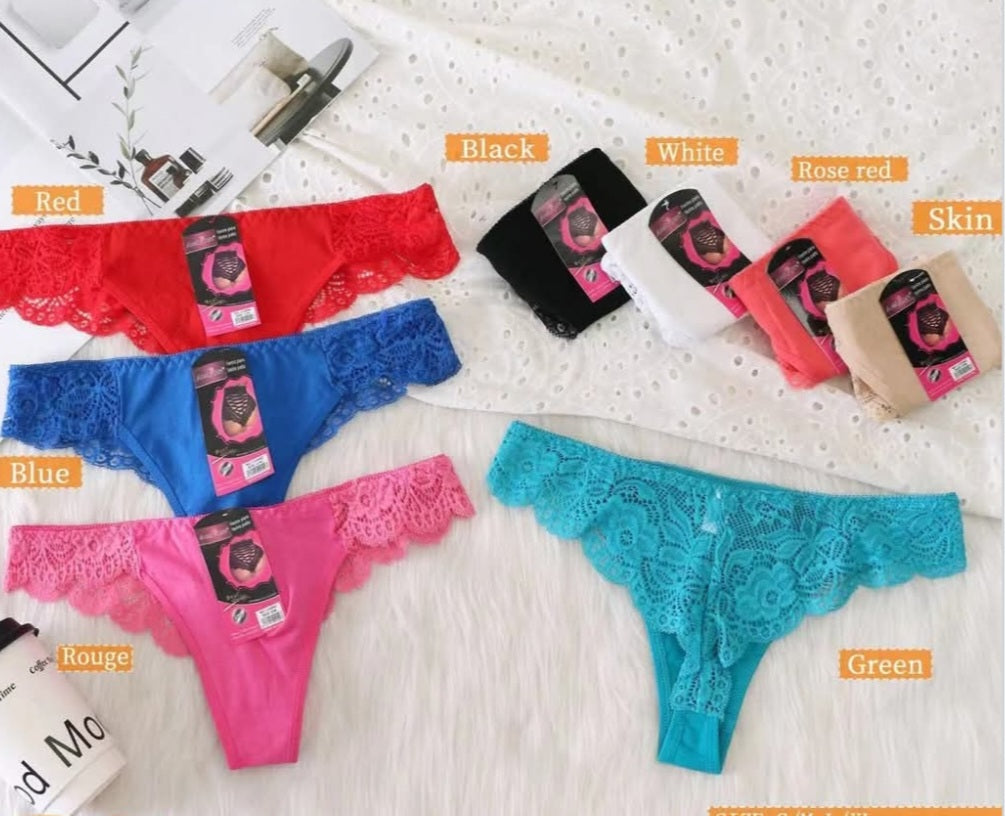 Cotton Net Thong Underwear LV2042(127)